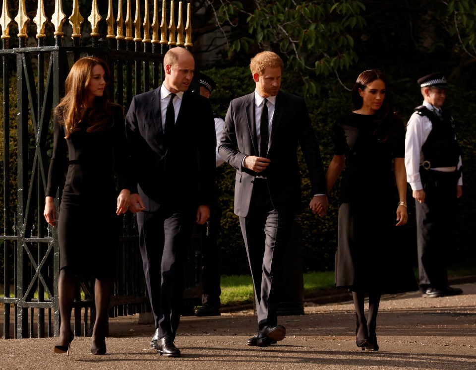 Their appearance came moments after William paid tribute to his 'Grannie'