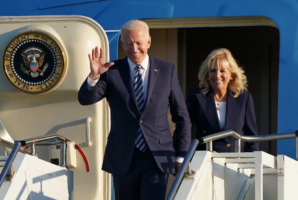 US President Joe Biden and First Lady Jill are expected to fly in