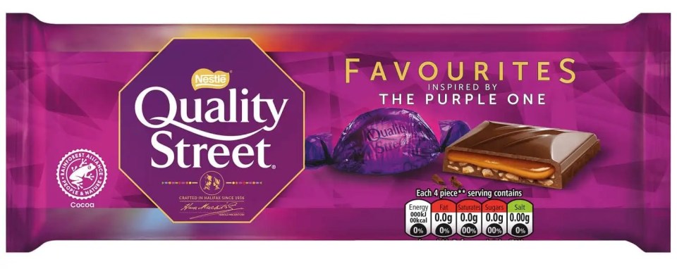 This Quality Street chocolate bar is £1 at B&M