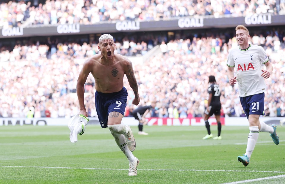 He took off his shirt to celebrate but his goal was ruled out for offside