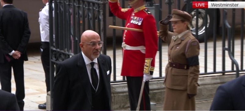 Chancellor of the Duchy of Lancaster Nadhim Zahawi was one of the first politicians to arrive