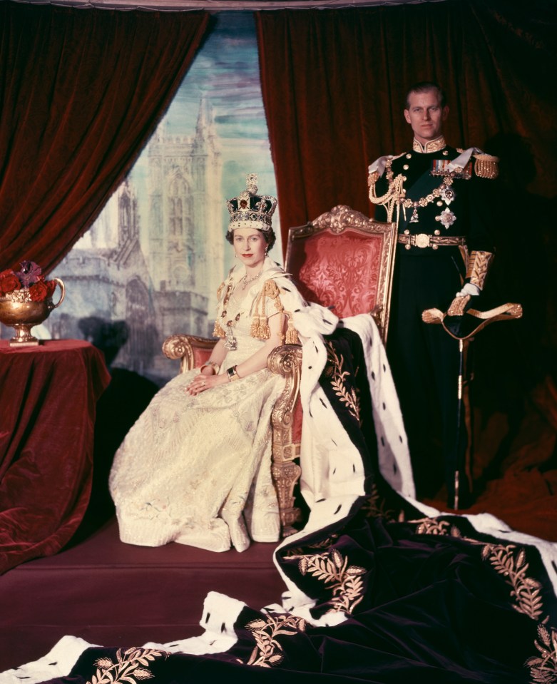 The Queen and the Duke of Edinburgh pictured in 1953, shortly after her Coronation