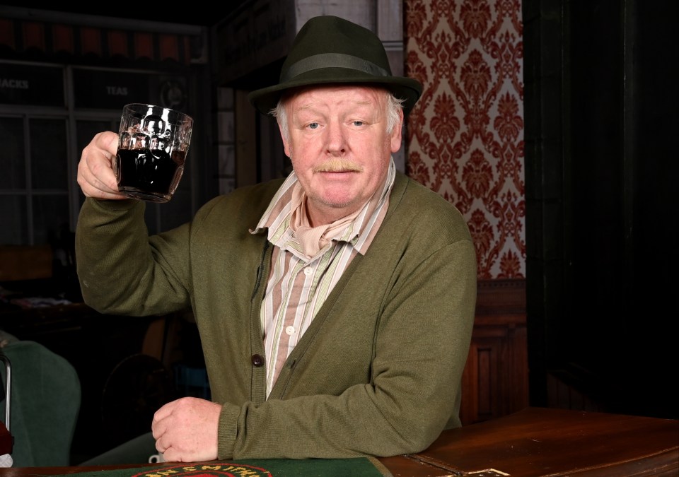 Les Dennis is almost unrecognisable as Grandad in Only Fools and Horses The Musical