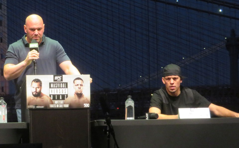 Nate Diaz hasn't always seen eye to eye with UFC president Dana White