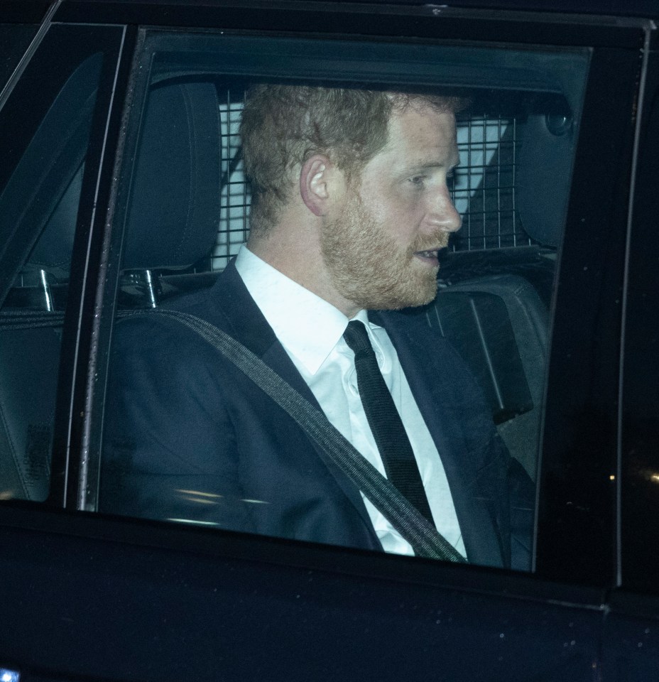 Prince Harry got to Buckingham Palace prior to the coffin