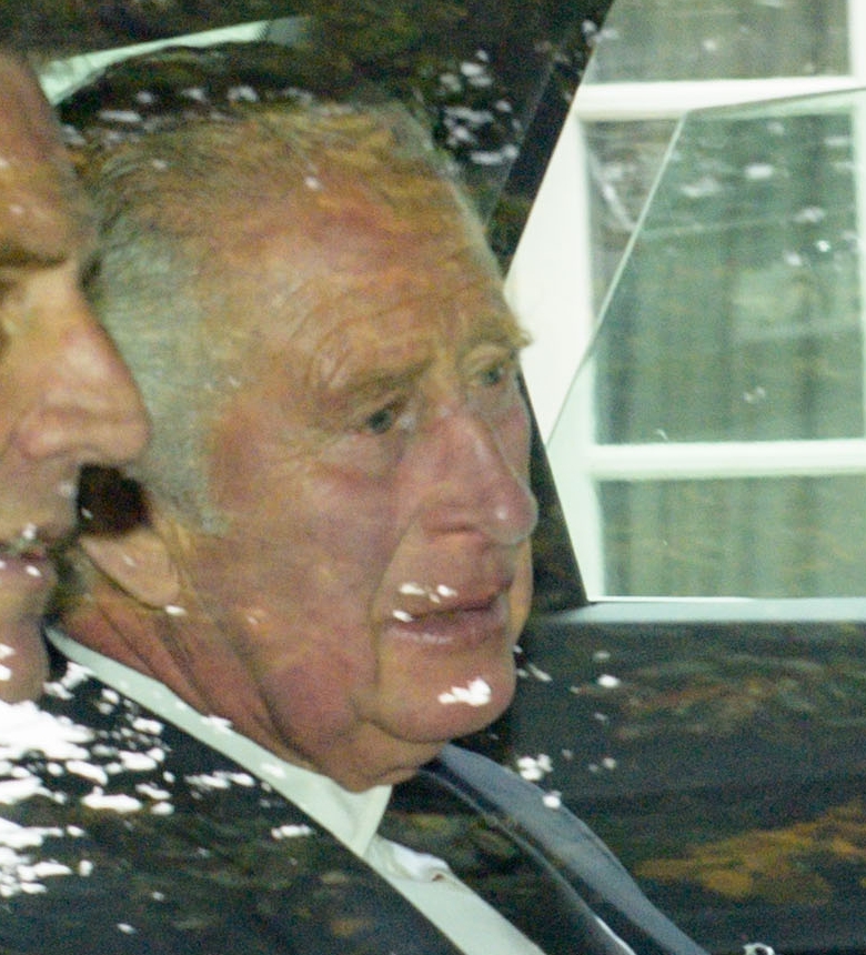 King Charles III appeared emotional as he was spotted leaving Balmoral today