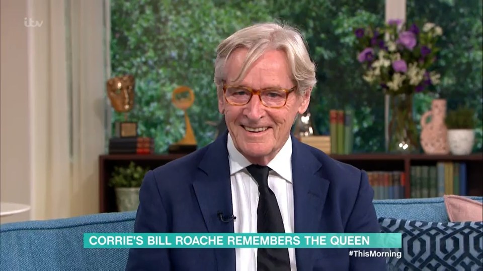 Soap legend Bill ROache on This Morning today