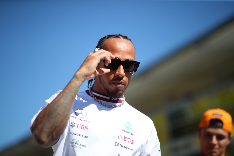 Lewis Hamilton soaked up the sun at the Italian GP's Monza track