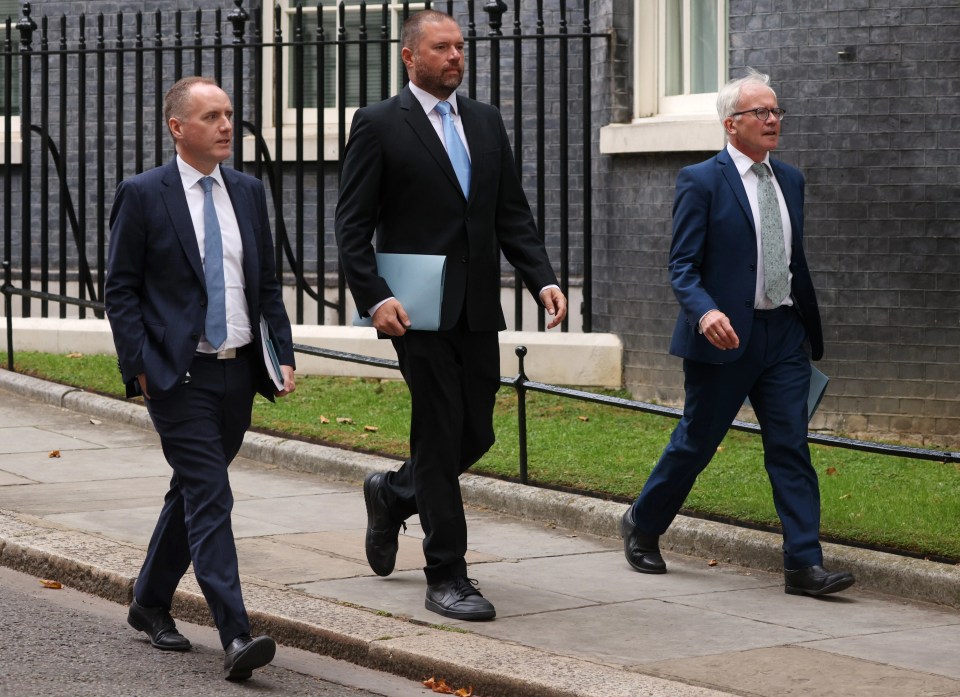 OBR chiefs after their meeting with the PM and Chancellor