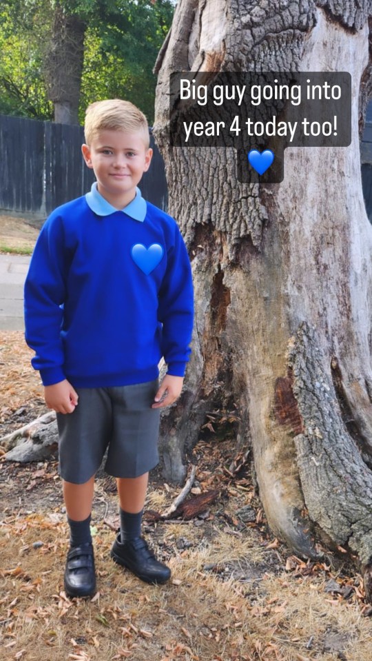 Dan’s son Teddy smiled as he posed in his uniform