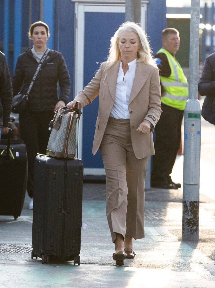 Socialite Tamara Beckwith was seen arriving at London City Airport