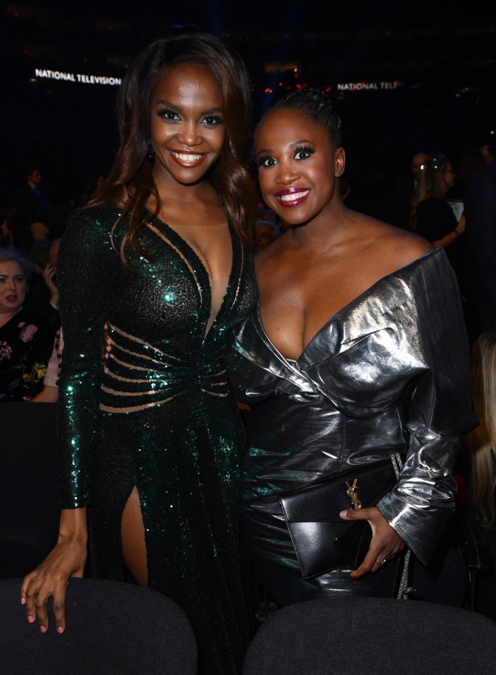 The star reveals 'There was a bit of anxiety within the family [about the two sisters on the show] and how [it would work]', pictured: with sister Oti