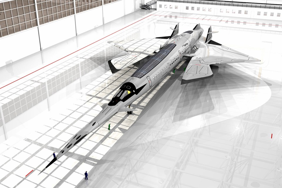 The aircraft could fly from London to New York in 80 minutes