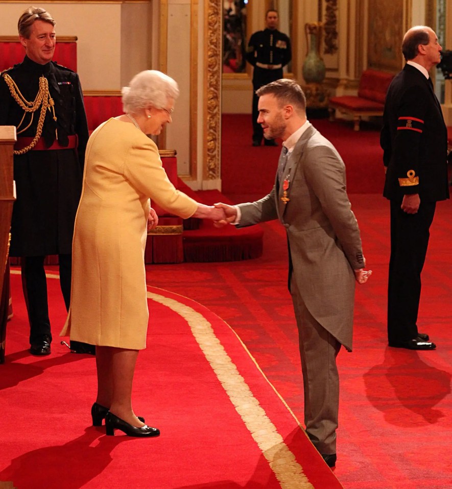 Gary said: 'Only the Queen’s title was intimidating, and the people around her, she wasn’t'