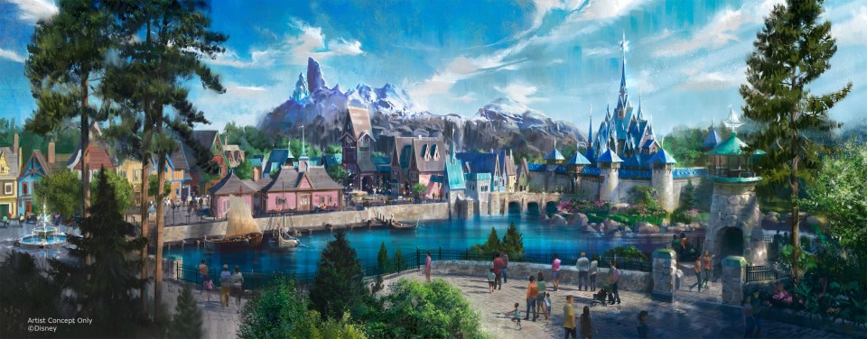 New images have revealed what to expect from Disneyland Paris' new Frozen land