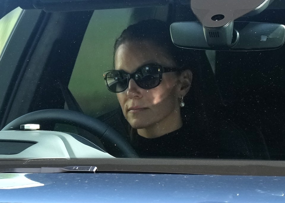 Kate Middleton driving in Windsor following the death of the Queen yesterday