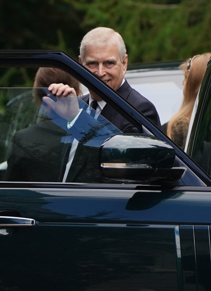 Prince Andrew was among the royals in Balmoral