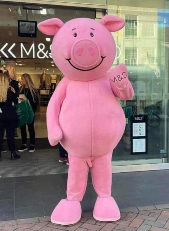 Percy Pig had shoppers squealing after appearing to flash at them