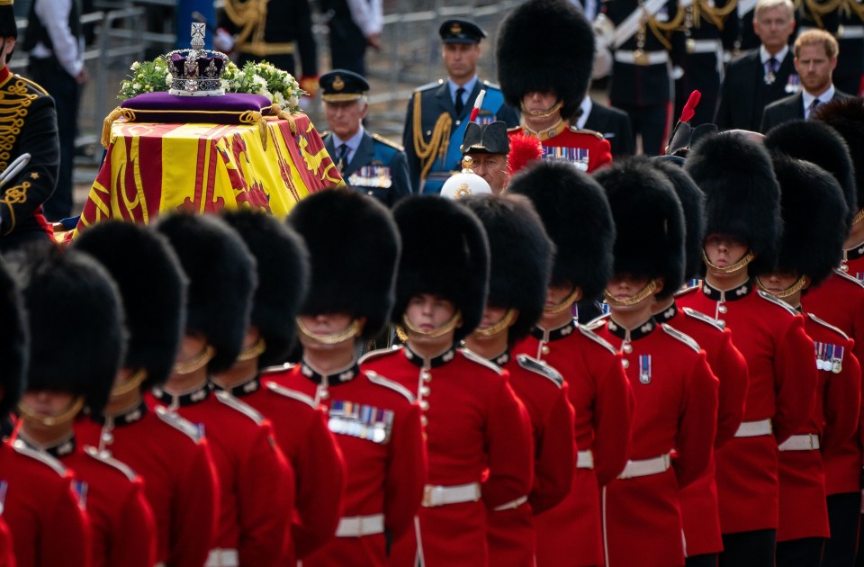 The President and his wife Jill will be in London on Monday for the Queen's state funeral