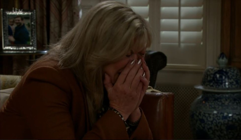 Kim Tate broke down in tears after discovering her son Jamie is alive