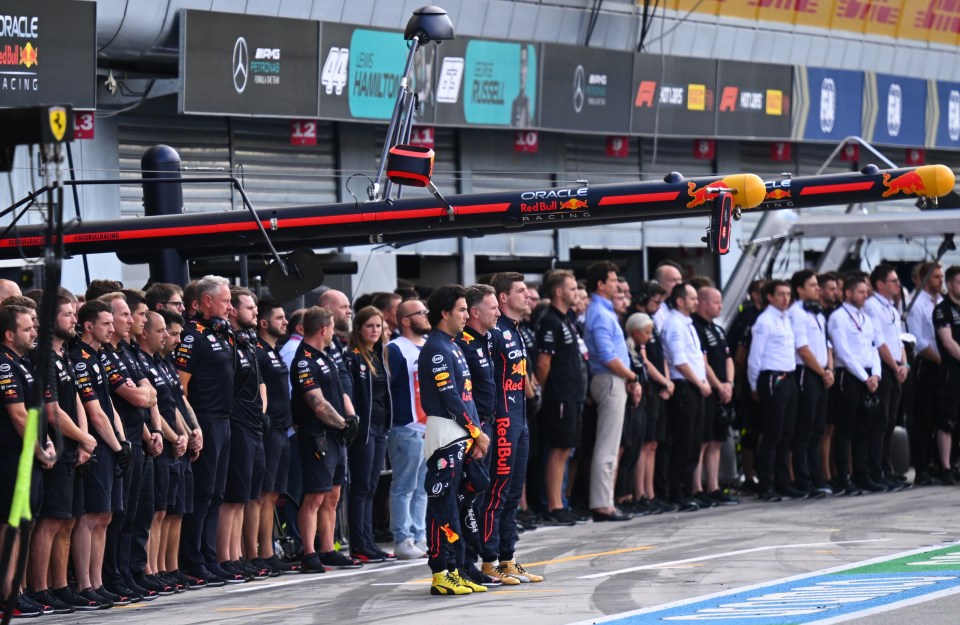 Each team observed a minute of silence on Friday