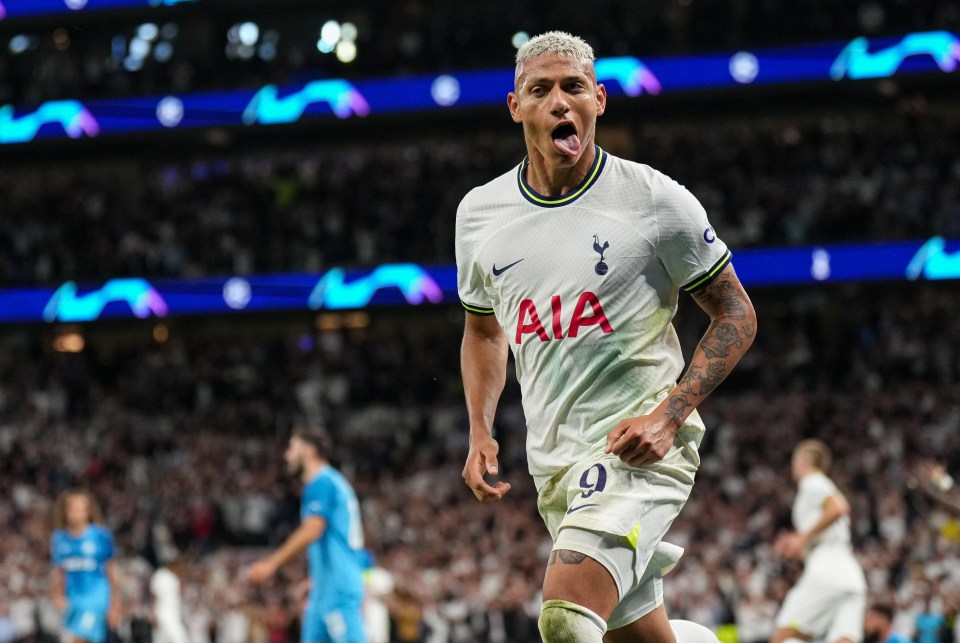 Richarlison grabbed his first double in Tottenham colours against Marseille