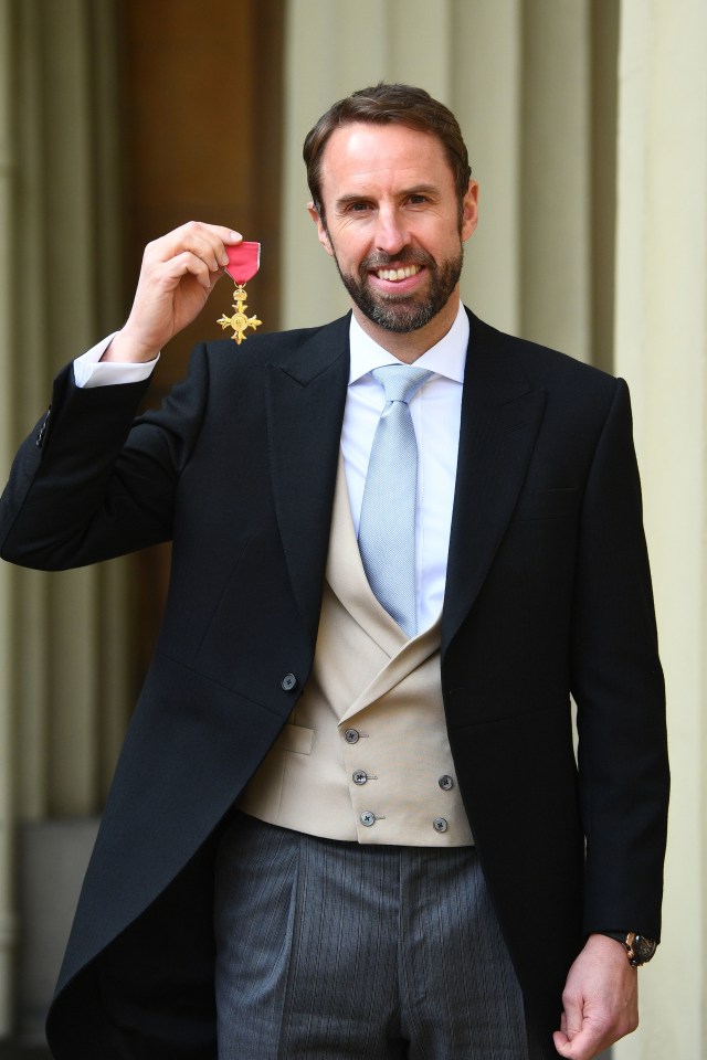 Southgate was awarded an OBE in 2019 by the new King Charles III