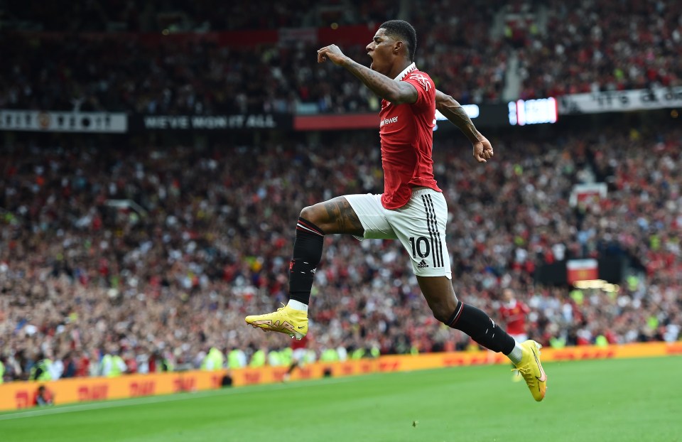 Marcus Rashford is looking back to his best on the field