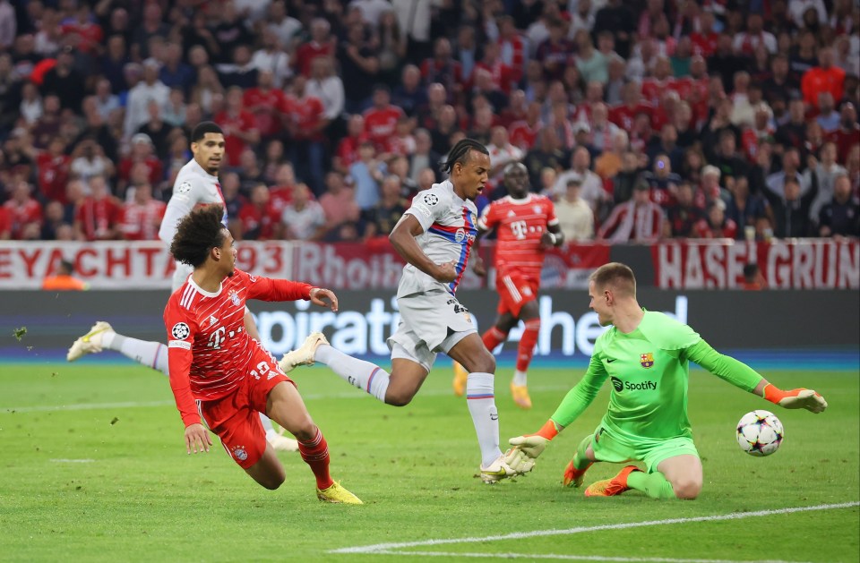 Leroy Sane bagged Bayern's second goal on the night