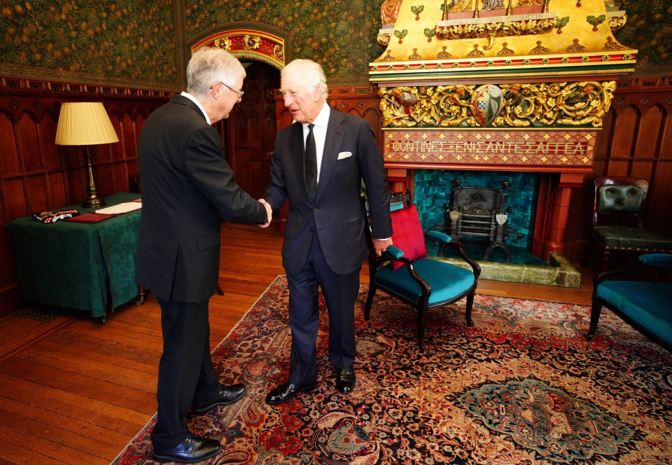 Charles met with First Minister Mark Drakeford