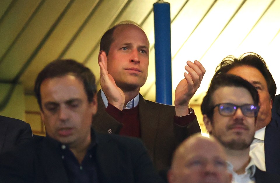 Prince William is regularly spotted at matches at Aston Villa