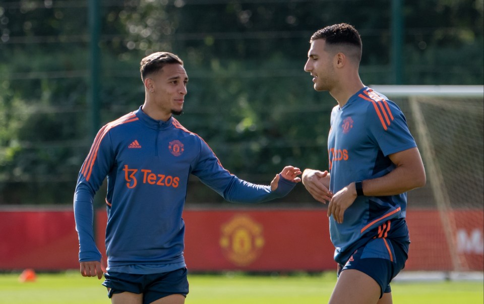 Antony and Diogo Dalot could be set to form a good relationship down Man Utd's right