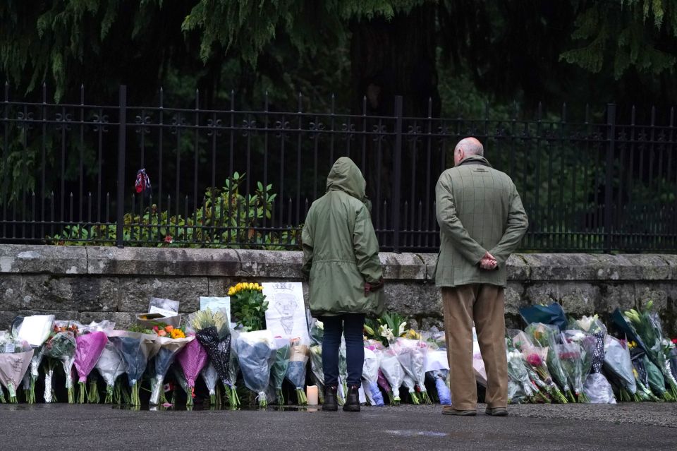 Palace officials also confirmed where flowers could be placed around the UK, including by Balmoral where Her Majesty passed away