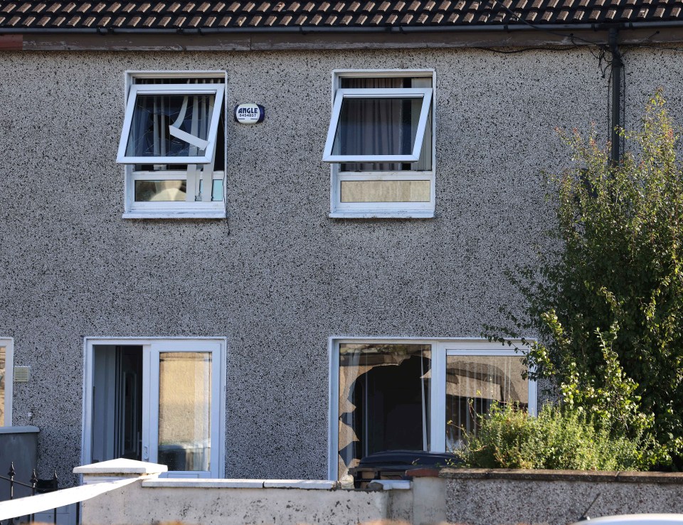 The scene in Rossfield Estate remains sealed off