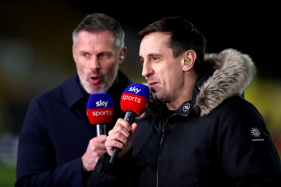 Neville and Carragher have differing opinions about the top of the table