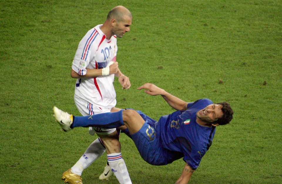 Zidane's iconic headbutt came in the 2006 World Cup final