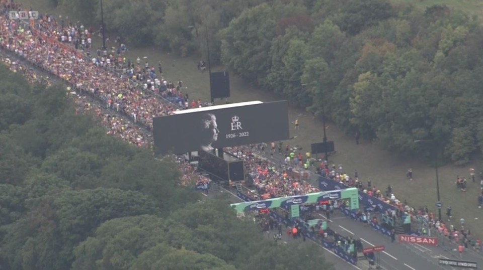 An aerial view of the emotional scenes in Newcastle this morning