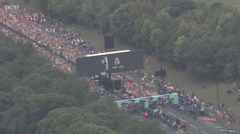 An aerial view of the emotional scenes in Newcastle this morning