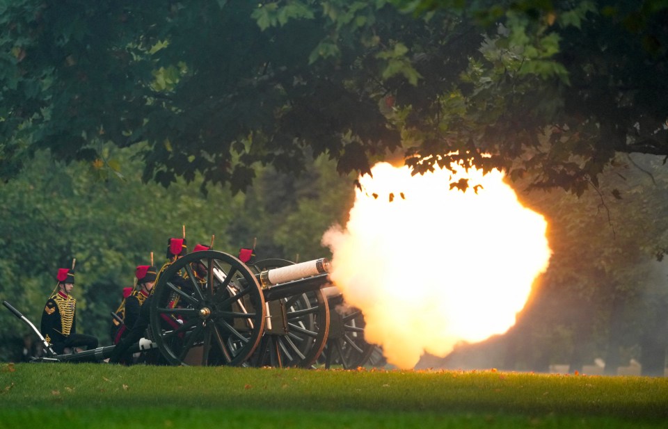 There were 41 rounds fired from Hyde Park in London