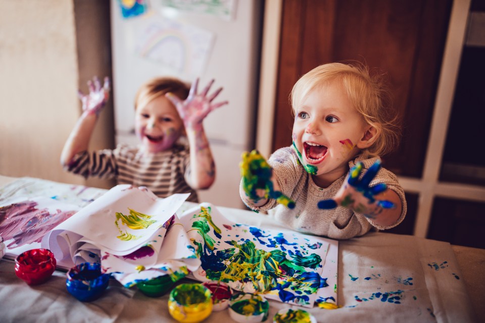 A mum is debating whether to ban her four-year-old son from participating in painting in school after struggling to remove stains from his clothes