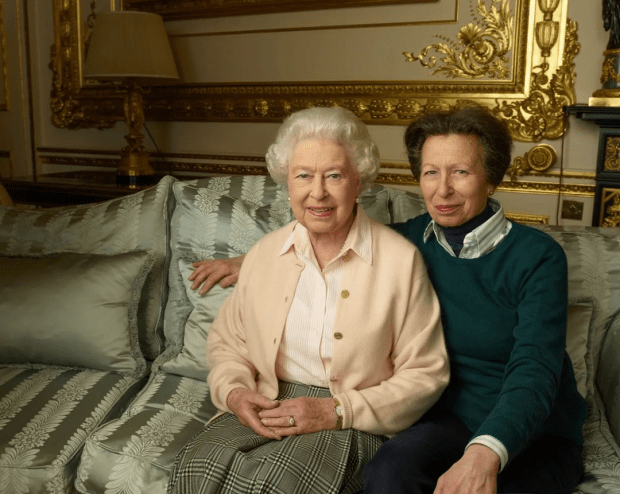 Princess Anne had been by her mother's side