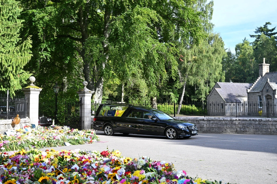 It comes after his mother's coffin left Balmoral