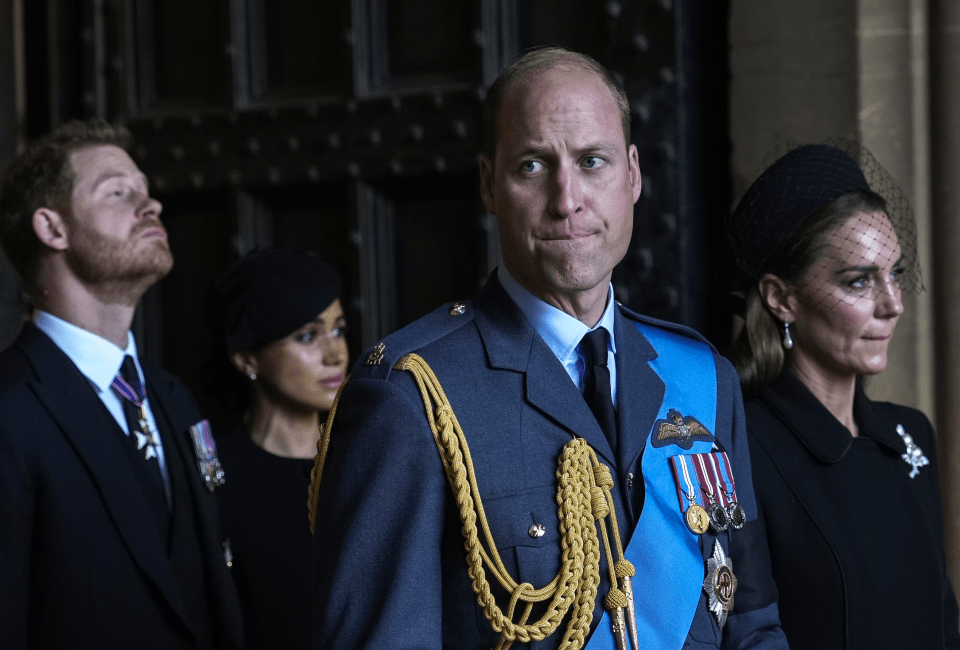 The day's emotion was evident on the royals' faces