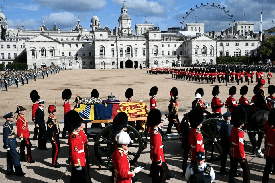 Her Majesty is now lying in state until Monday