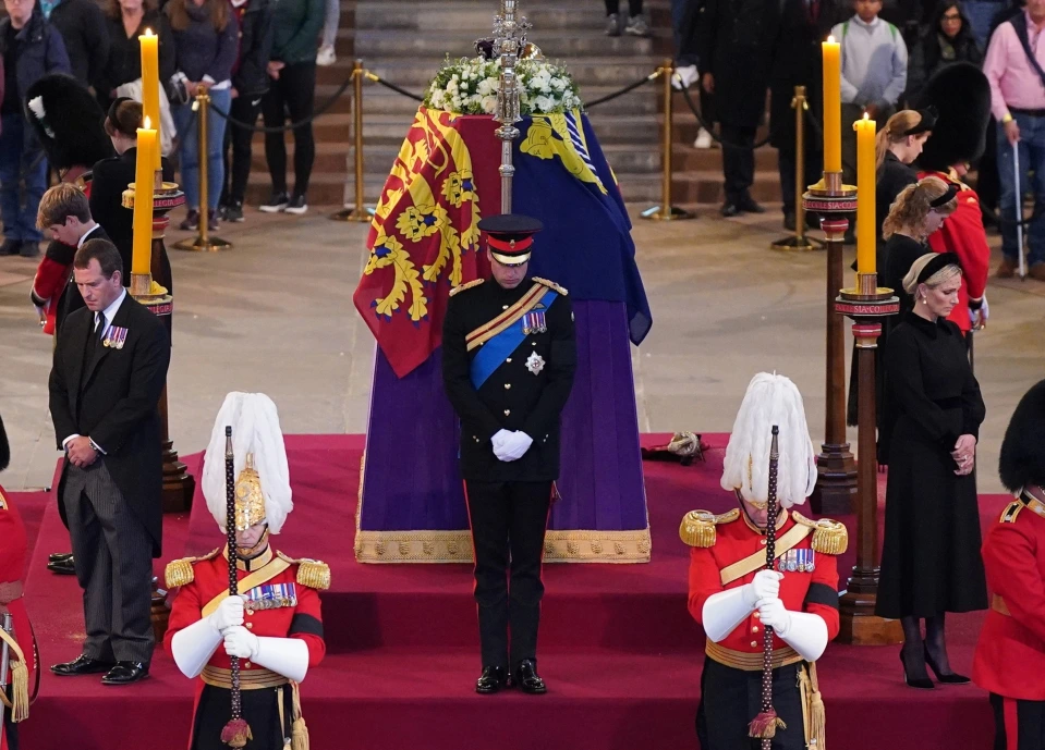 The Queen has been lying in wait in Westminister Hall