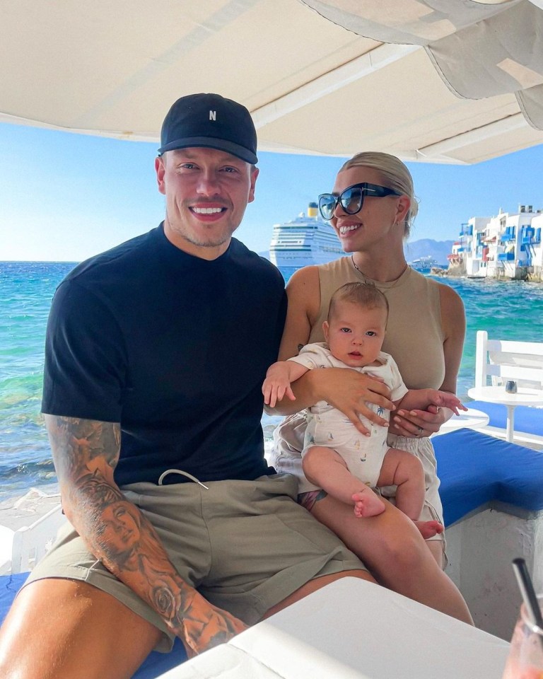 Alex and Olivia have already whisked AJ off on holiday to Mykonos