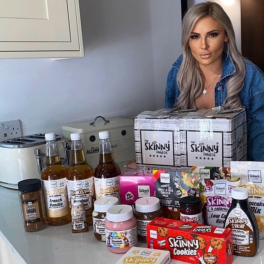 Her colour-coordinated cupboards and utensils add a stylish edge