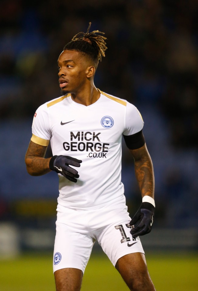 Toney (pictured playing for Peterborough) is still bringing in the cash for Posh