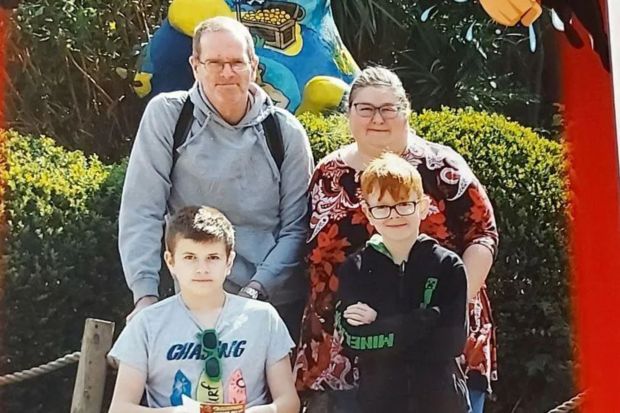 Robert Smith and his family