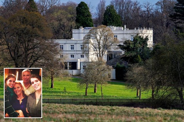 The Royal Lodge, home to Prince Andrew and Sarah Ferguson